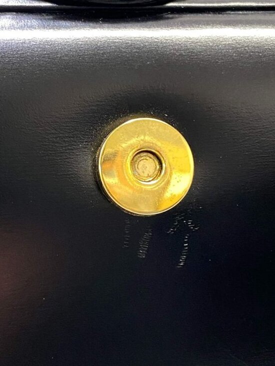 Loewe Vintage Handbag Anagram Logo Black Leather Bag - Picture 7 of 10